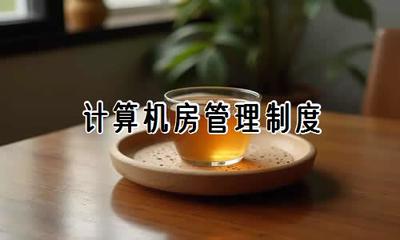 計算機房管理制度與維護服務全面指南